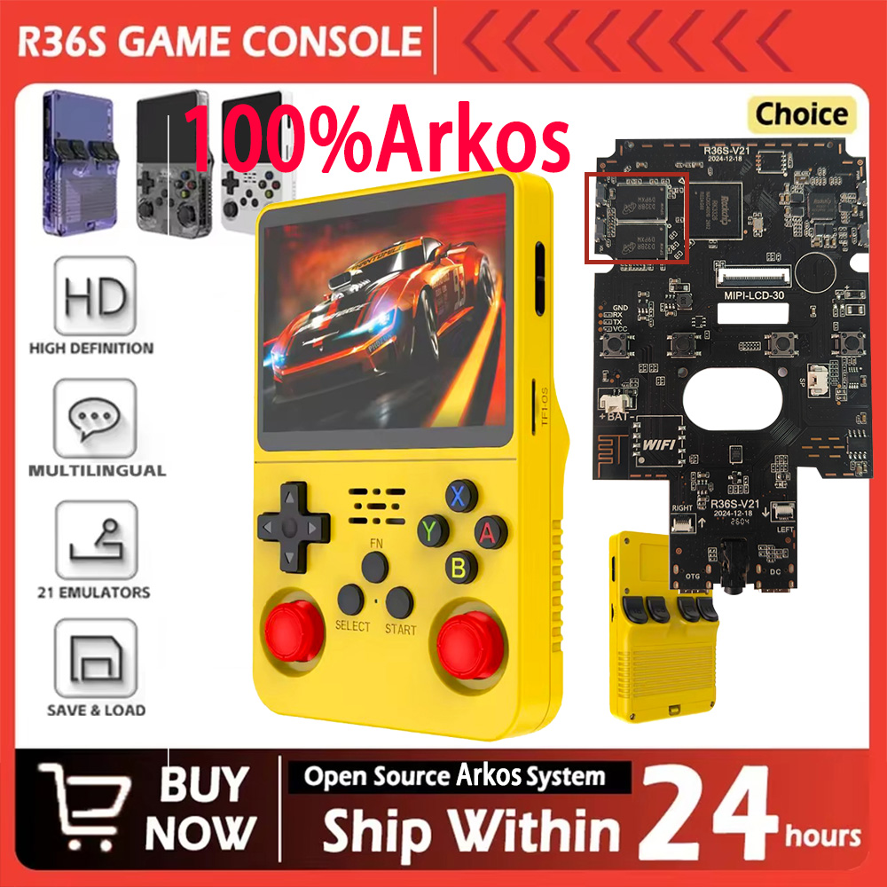 Retro Handheld Game Console R36S - R36S Nieuwe 100% Arkos System Retro