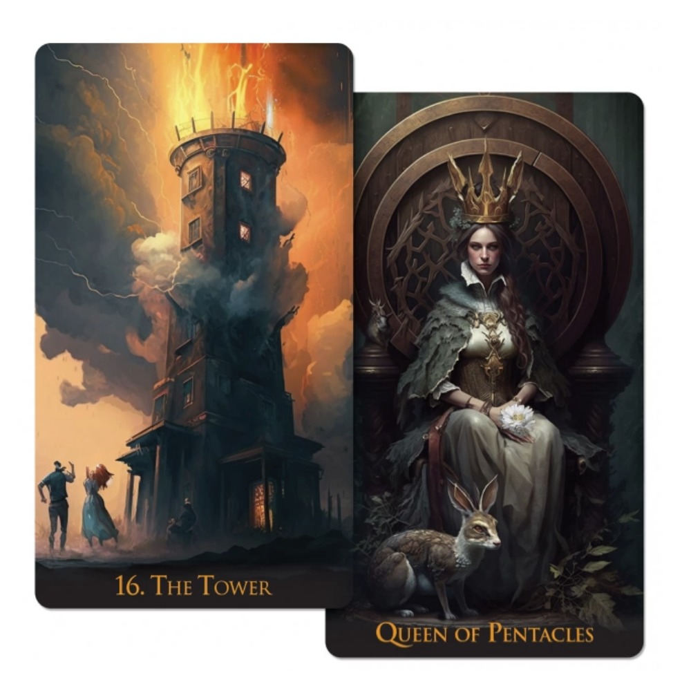 Tarot Cards Deck With Guidebook - 12 * 7 cm raar wereld