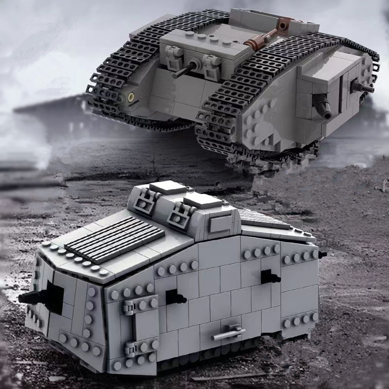 Lego Compatible Military Tank - Hot Duitse militaire bouwstenenset MK IV