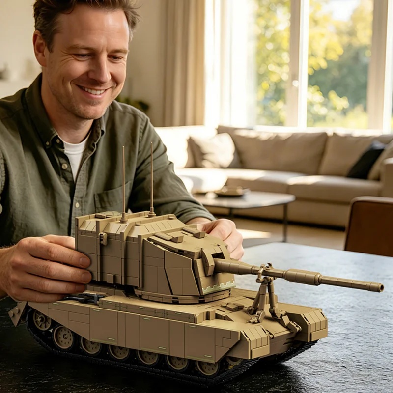 2080 stuks Britse FV4005 zware - Lego Compatible Military Tank recensie en prijs